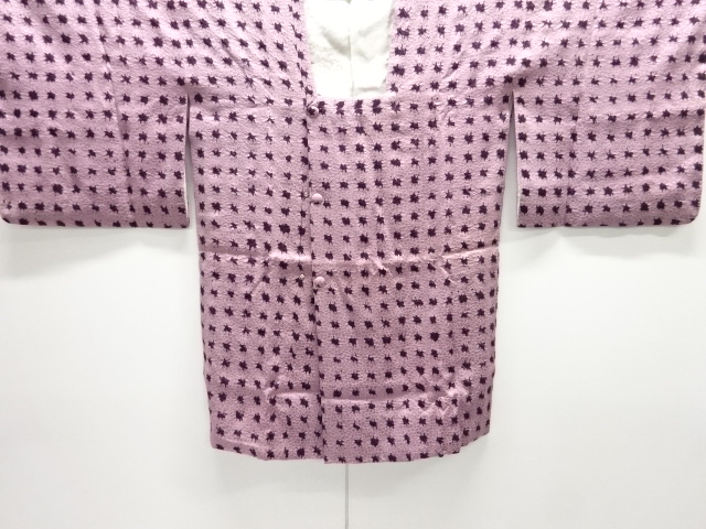 JAPANESE KIMONO / MICHIYUKI COAT / SHIBORI / ABSTRACT PATTERN 